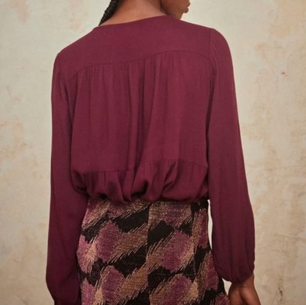 NWT NEKANE | $92 Lalasa Peasant Blouse - Picture 3 of 4